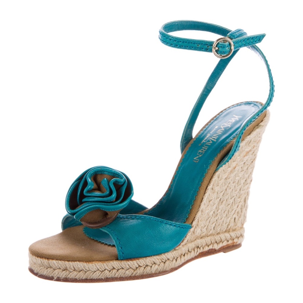 Yves Saint Laurent Espadrille Wedge Sandal